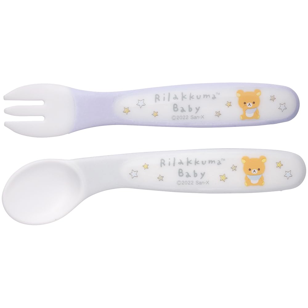 

Skater Spoon and Fork Rilakkuma Children s Set, 12cm, Baby, SFB2-A