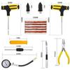 New Car Tire Repair Tool Kit Studding Set Auto Bike Puncture Plug Garage Needle Nose Pliers Vacuum Film Nail Screws Storage Case