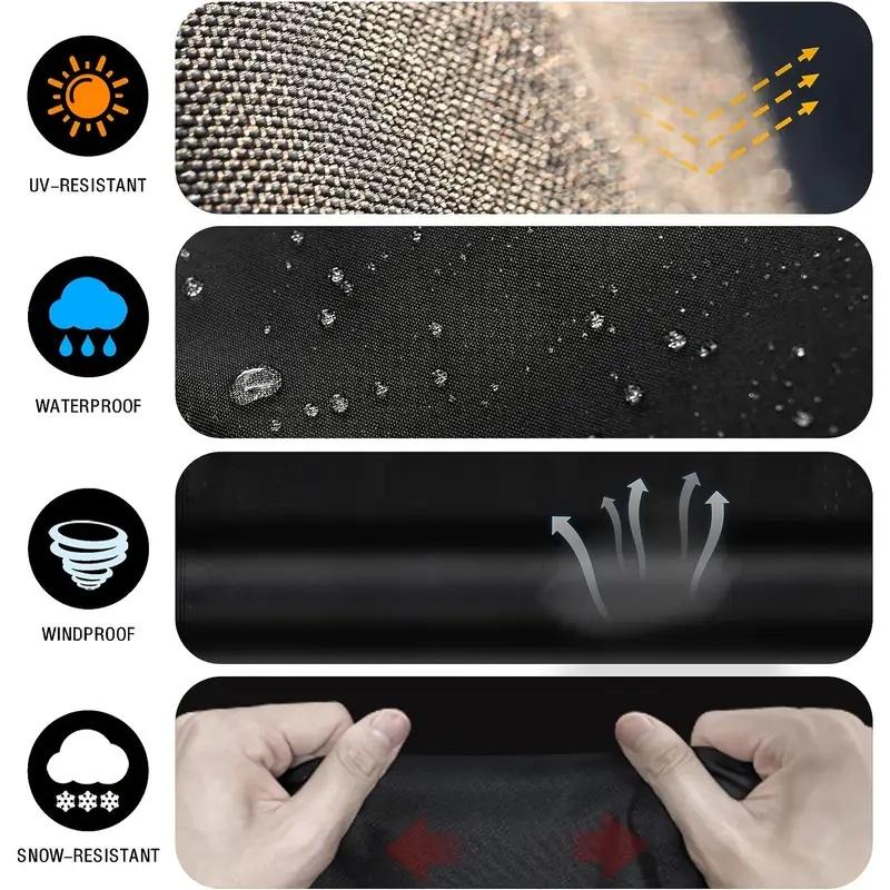 Durable Dustproof Charcoal Grill Cover - Windproof and Dustproof,  Easy to Clean, Suitable for Most Outdoor Grills