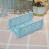 Mini Hollow Plastic Folding Storage Basket for Small Items - Gift Model 5002