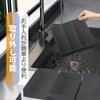 Bestecketui und ausziehbarer Besteckkasten mit 2 ausziehbaren, leicht zu reinigenden Küchenaufbewahrungen x x Schwarz (Ausziehbar Verstellbar) 4-seitige Trennwände, Schublade,
