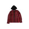 Layered Flannel Shirt 'Red' Men's OMGA061E19E230022010