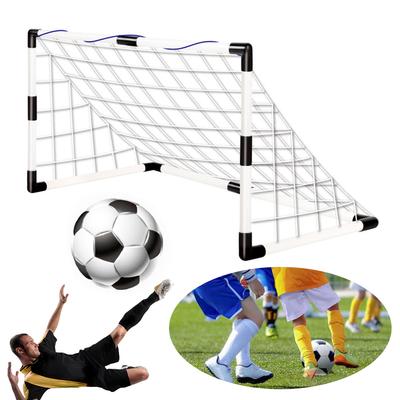 Portería de fútbol plegable con balón de fútbol y bomba para niños, ideal para deportes de interior y exterior, equipo de entrenamiento deportivo.
