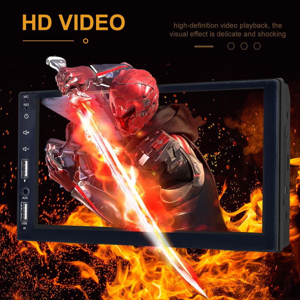 Radio 1DIN MP5 Universal Car Radio, Touch Display,7 Inch USB/AUX