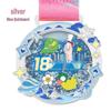 2025 Customizable Kids' Flowing Sand Sports Medal - Creative Style Honor Plate, Personalized Student Souvenir