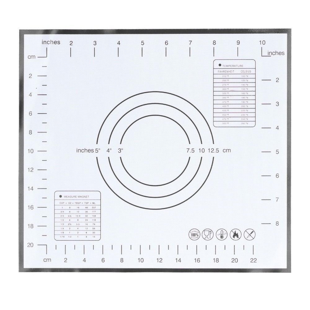 Non Stick Non Slip Dough Rolling Mat Fiberglass Heat Resistant Baking Mat Home Kitchen
