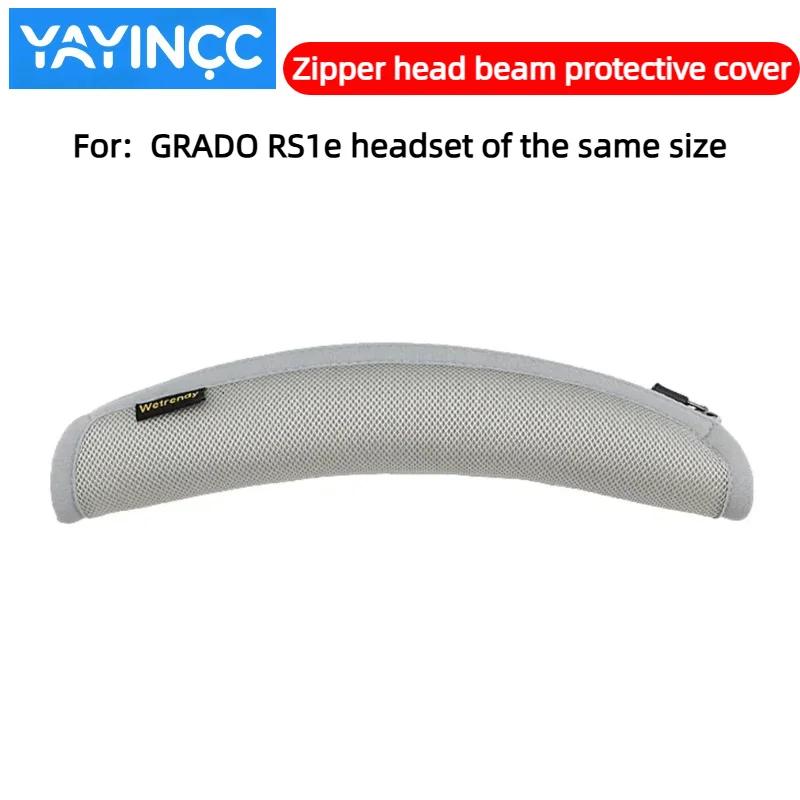 YAYINCC Headphone Head Beam Cover for GRADO RS1e Earphone Zipper knitted fabric headband protective cover Advanced feeling