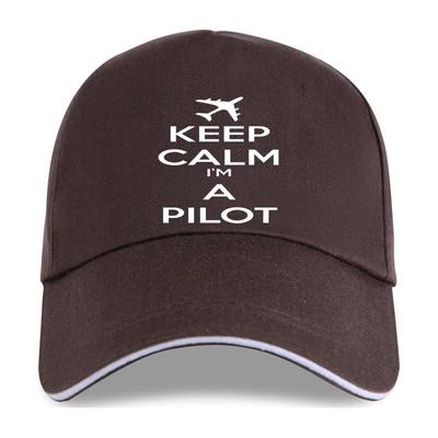 Nieuwe PILOT LUCHTVAART VLIEGEN-HOUD KALM IM EEN PILOT-GEWELDIG CADEAU hiphop Gedrukt Baseball cap grappige Tops