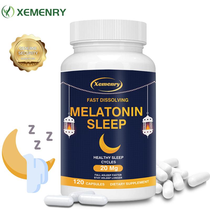 Melatonin 20mg - Provides Natural Sleep Support, Promotes Calmness & Relaxation