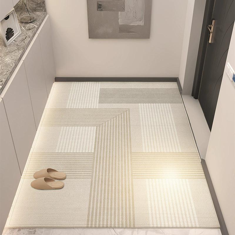 Home Doorway Rug Mat with Trim-to-Fit Design, Stain-Resistant & Anti-Slip - Practical Entryway Floor Carpet for Family Use