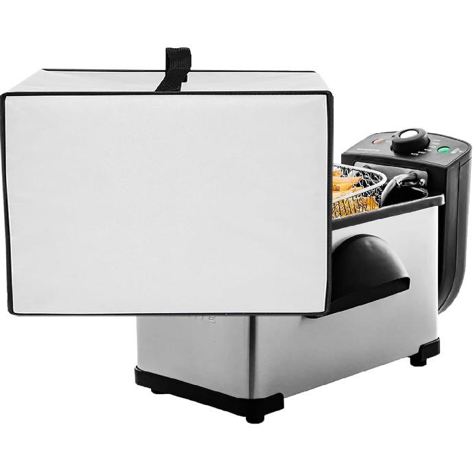 Dust Cover for OVENTE 2 Liter Deep Fryer, Heavy Duty Heat-Resistant Waterproof Nylon Fabric Protective Deep Fryer Cover Case Compatible with OVENTE 2