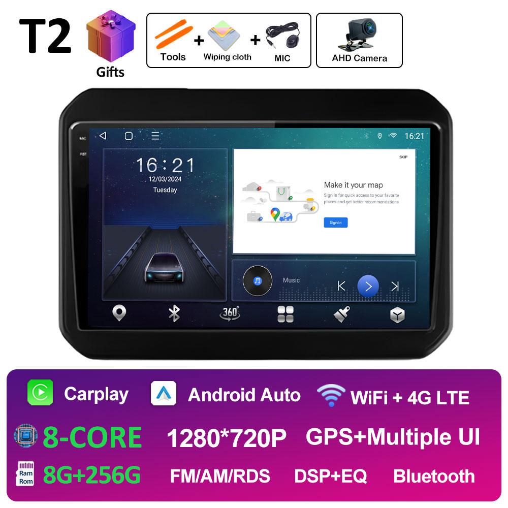 For Suzuki Ignis 2016 2017 2018 2019 2020 Android Auto Wireless Carplay DSP Stereo Autoradio Cooling Fan QLED IPS Screen WIFI 4G