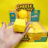 Portable Cheese Squeeze Toy Fidget Stress Relief Squishy Ball Slow Rebound For Desk Decor Decompression Toy For Kids Adults Gift