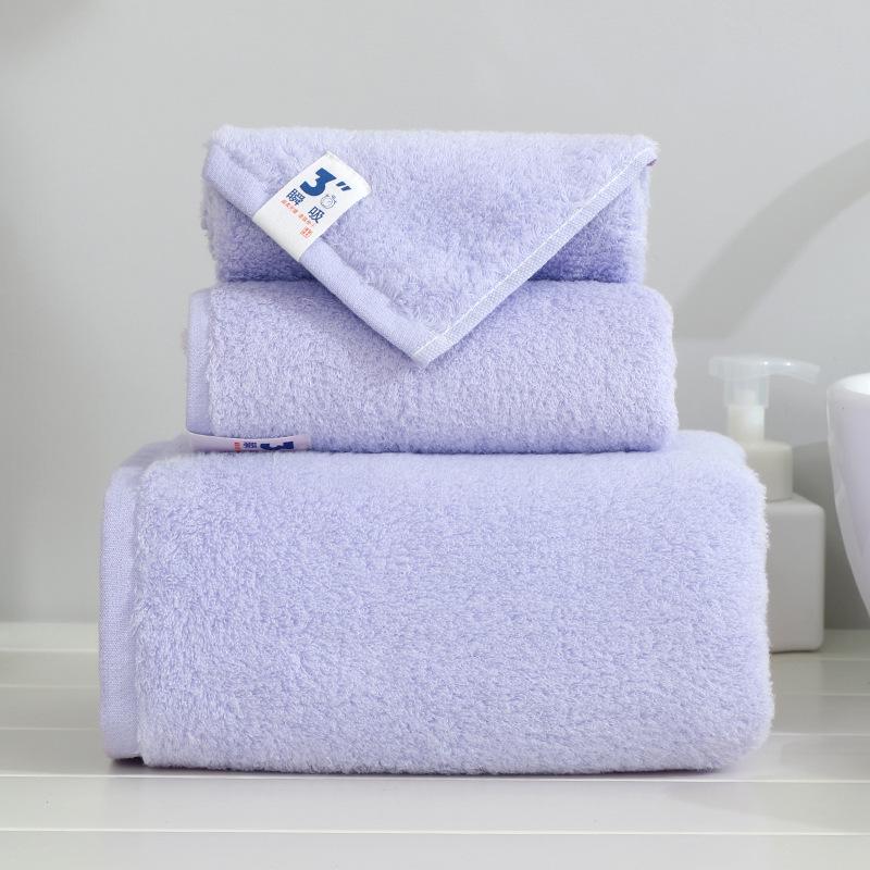 Premium 100% Cotton Towel Set: Soft, Thick Face, Bath, and Wash Towel Collection