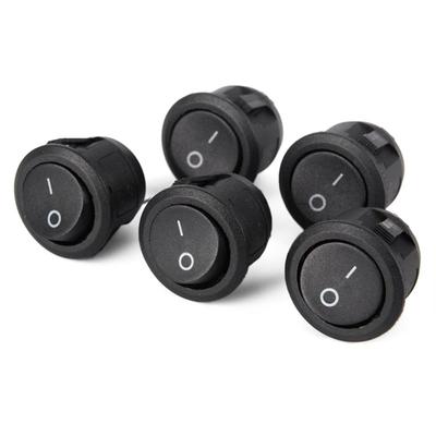 2 Pin SPST Push Button Switch ON/OFF Round Rocker Switch MINI Toggle Switch 12V 24V 20MM with Wires for Auto Car Boat RV