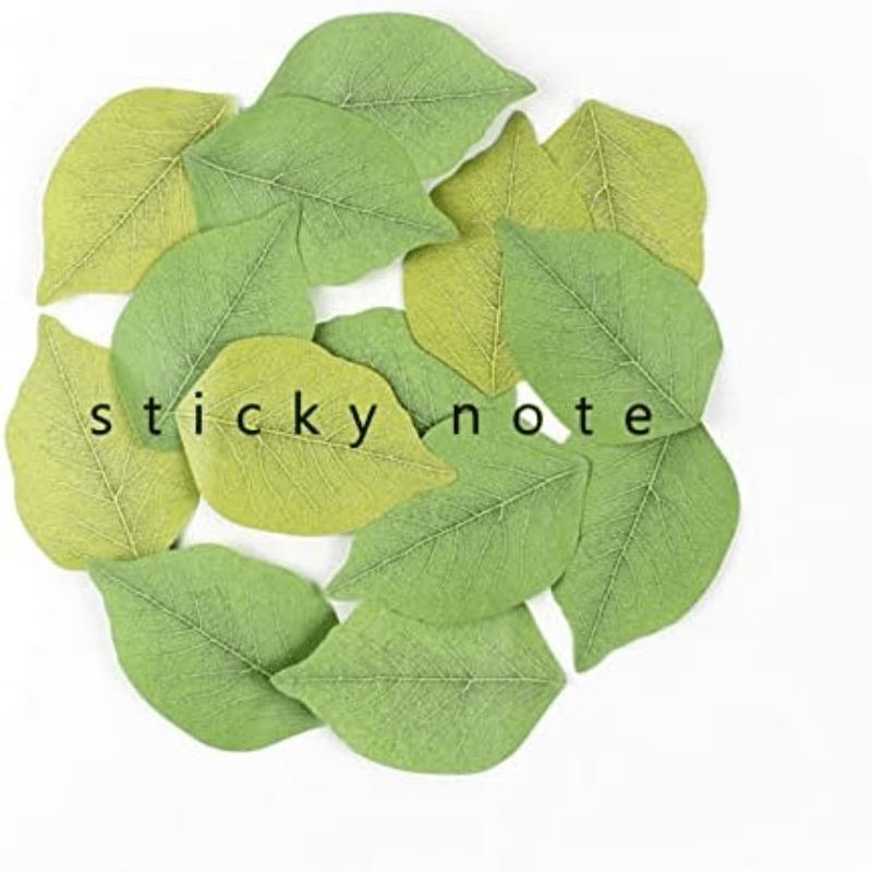300 listů listové lepící poznámky Blok na poznámky Papírové lepící podložky Lepící poznámky se vzorem ve tvaru listu, Praktický lepící papír, Dekorace pro kutily