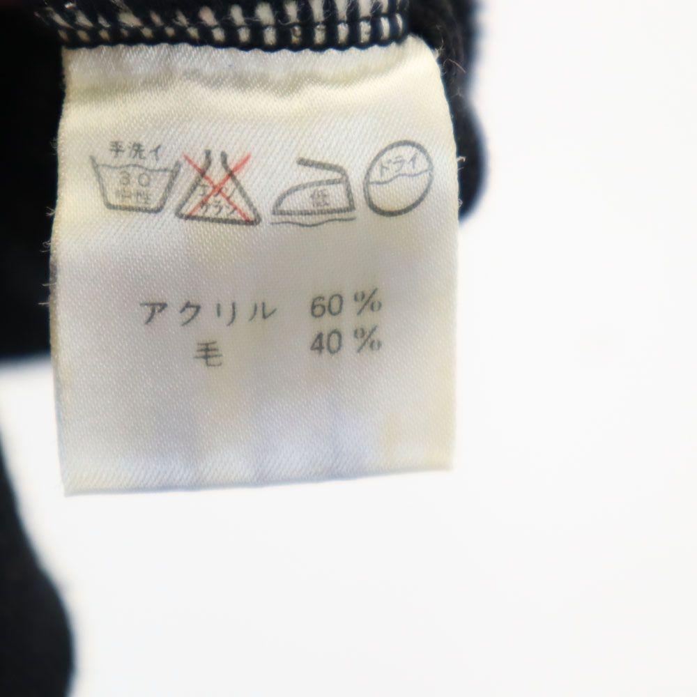 YVES SAINT LAURENT 90s Old V neck Knit vest 120 black Kid's Used