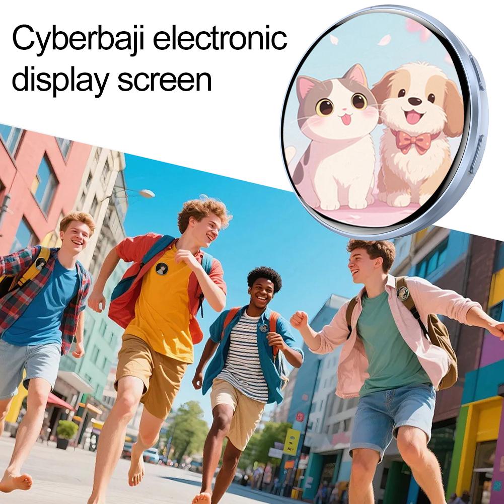 Electronic Display Badge Bar Bluetooth Smart Cyber Badge HD Touch Screen Images Gifs Text Short Videos Display