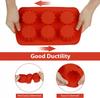 Silicone muffin cupcake mold, set of 3 molds, 18 cupcakes