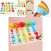 Wooden Number Bead Sorting Board Educational Toy For Toddlers Learning And Cognitive Development