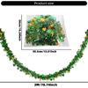 4Pcs Metallic Tinsel Twist Ornament 6.5ft Each Green Gold Fringes Artifical Vine for Irish Festival Holiday Decoration