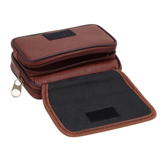 Cartera de piel sintética para hombre, tarjetero para teléfono, monedero informal con cinturón colgante