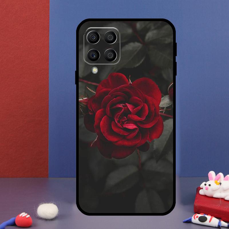 Red Rose Flower For Samsung Galaxy M33 M13 M23 M53 M15 M55 M31 M51 M14 M34 M54 M20 M30s M32 M52 Phone Case