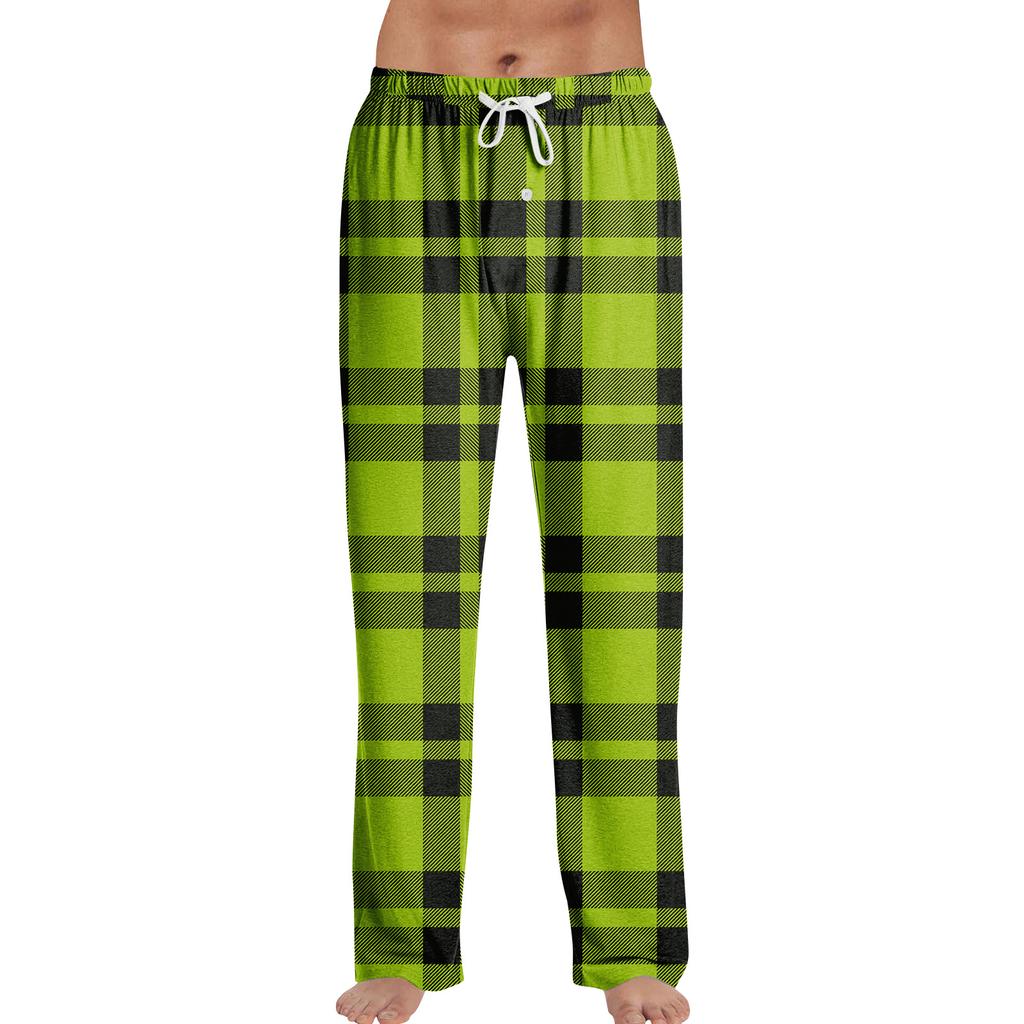 Pajama Pants Sleepwear Casual Drawstring Elastic Waist Pants Comfy Straight Yoga Loose Trousers