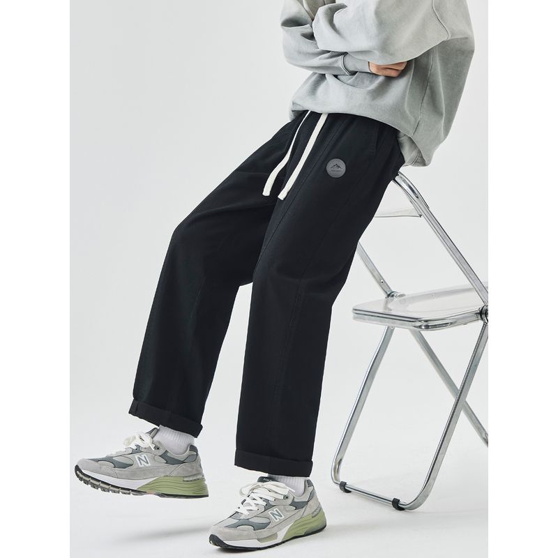 Wassup Pure Cotton Work Pants Men's Autumn and Winter 2025 New Trendy Brand Loose Straight-Leg Sports Casual Trousers