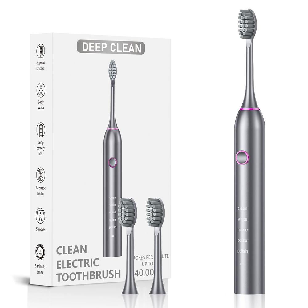 2025 Best Customized Private Label Smart Rechargeable Sonic Electric Toothbrush 5 Cleaning Modes with Travel Case for Adults