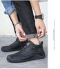 Men's Genuine Leather Soft Sole Casual Shoes - Autumn/Winter Large Size, Handmade and Comfortable.