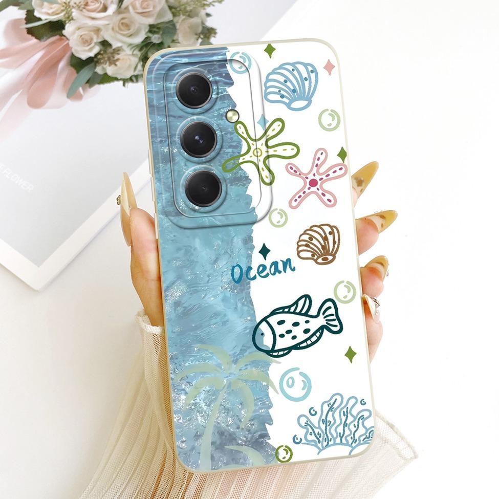 Case For Samsung A55 5G A556V A556B A556E A5560 Casing For Samsung Galaxy A55 5G Cover Silicone Fashion Cartoon Funny Painted