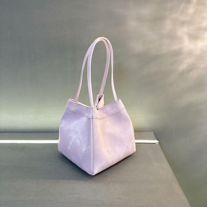 Yijinyuan 2024 New Chinese Style Dizzy Dye Vegetable Basket Bucket Bag All-matching Commuter Portable Cross-body 16x16x16cm