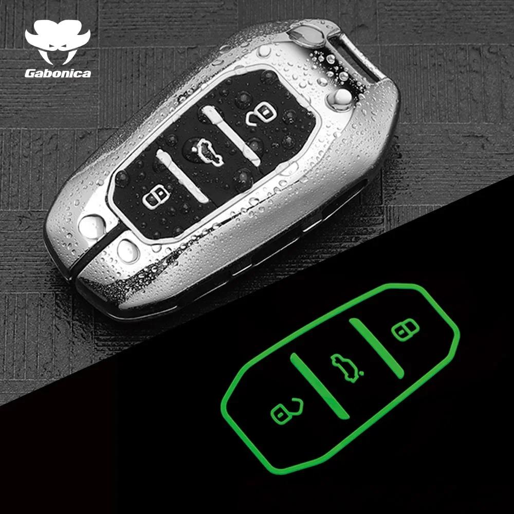 Estuche Plegable para Llave de Coche de Aleación de Zinc de 3 Botones Cubierta Completa Para Peugeot Citroen C1 C2 C3 C4 C5 Ds3 Ds4 Ds5 Ds6 Accesorios de Carcasa para Llave de Coche
