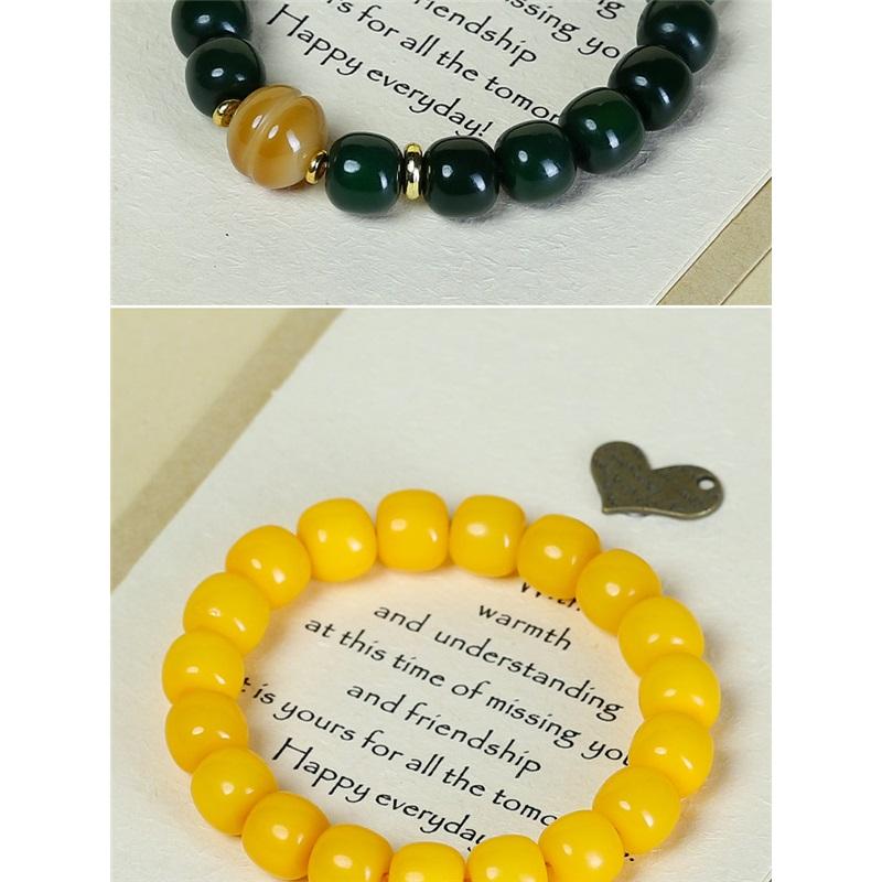 Wholesale New Style Simple Bodhi Root Prayer Beads Bracelet, Scenic Spot Same Style, Old-Shape Beads, Fresh and Elegant Minimalist Hand Jewelry