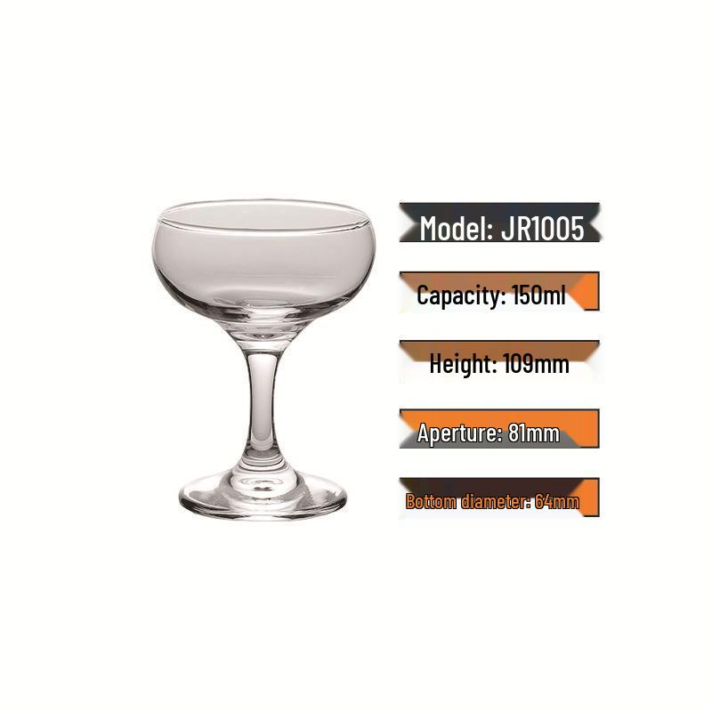 Trendy Tall Glass Cup for Tea, Juice, Sparkling Water, Brandy, and Cold Drinks