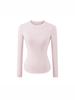 Spicy Girl Versatile Long-Sleeve Women's T-Shirt - Spring/Autumn, Comfortable Base Layer, Round Neck, Slim Fit