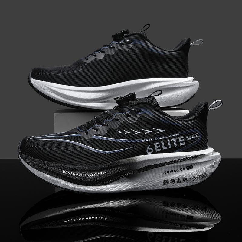 Men Running Shoes Carbon Plate Marathon Speciality Sports Breathable Lightweight Women's Comfortable Nonskid Leisure Sneakers