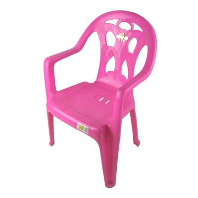 Fotoliu din plastic mediu: Scaun cu spătar pentru copii pentru casă, studiu, exterior sau tarabă cu mâncare; Potrivit și pentru adulți.
