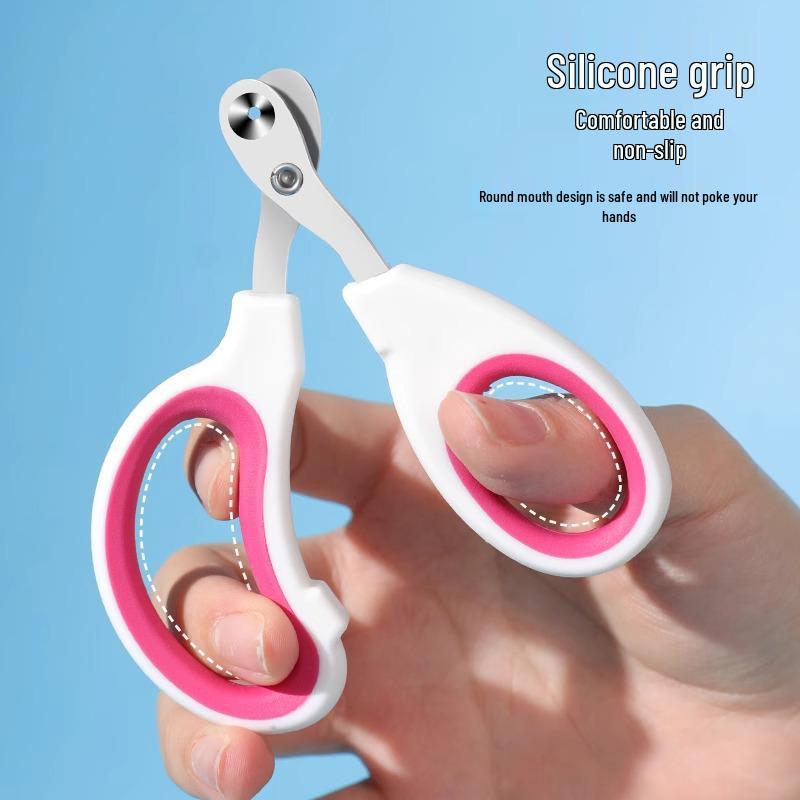 Pet Cat Safety Nail Clippers: Round Hole Design to Prevent Accidents - Ideal for Grooming and Beauty Care.