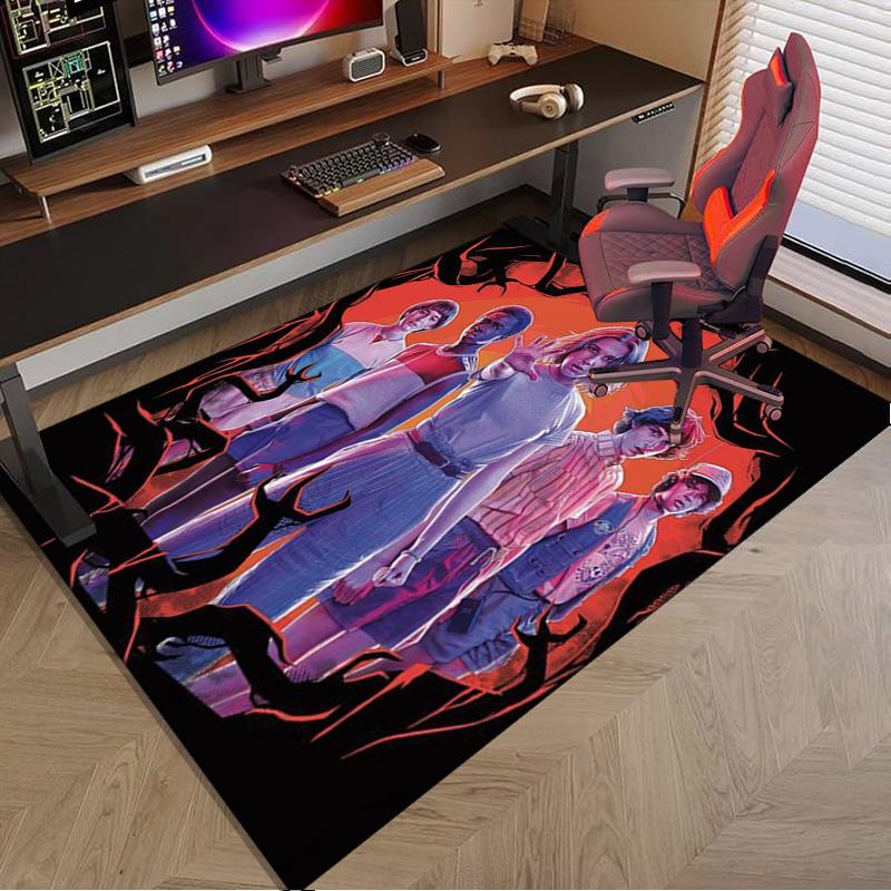 Stranger Sci-fi Adventure Carpet, Chair Rug,Rug for Office Bedroom living rooms, Doormat decor Fan Gift Christmas Gift