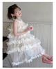 Girl Princess Dress 2026 Spring/Summer New Flower Birthday Dress Girl Fairy Yarn Dress Children's Cake Dress
