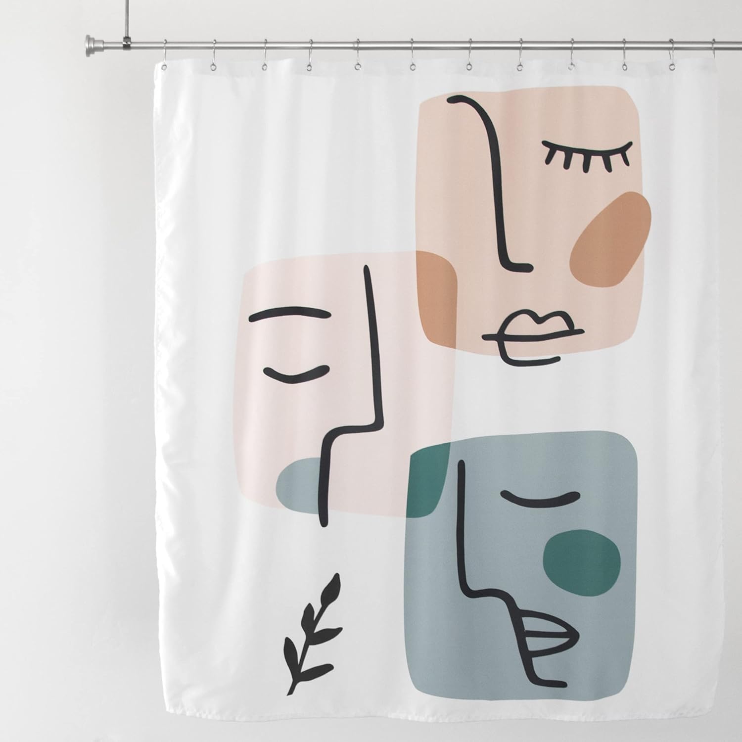 

Abstract And Minimalist Design Shower Curtain-Waterproof Beautiful Shower Curtain For Any Bohemian Bathroom Decoration W60H190(CM)-1 Pcs