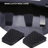 Akozon Brake Clutch Pedal Pads, Replacement for 1 Pair of Auto Rubber Brake Clutch