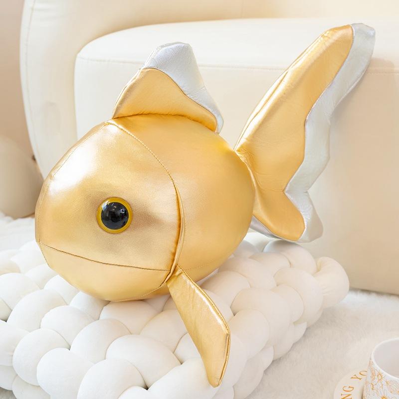 

Creative soft red goldfish doll plush toy little goldfish doll children accompany soothing pillow rag doll 40*29*25cm（0.2kg） золотий