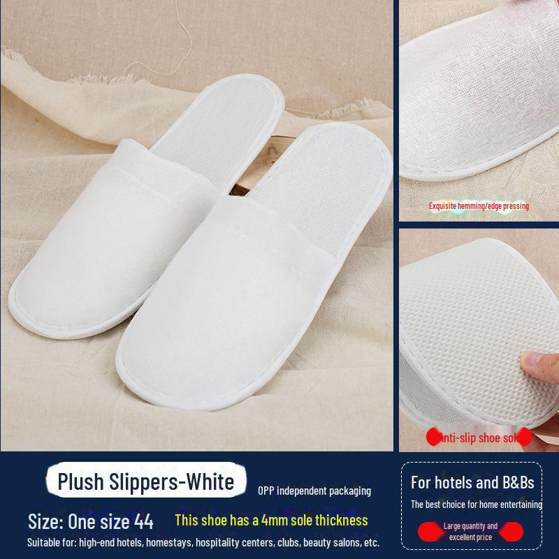 Dicke rutschfeste Winterpantoffeln für Hotels und Pensionen – Ideal zum Baden