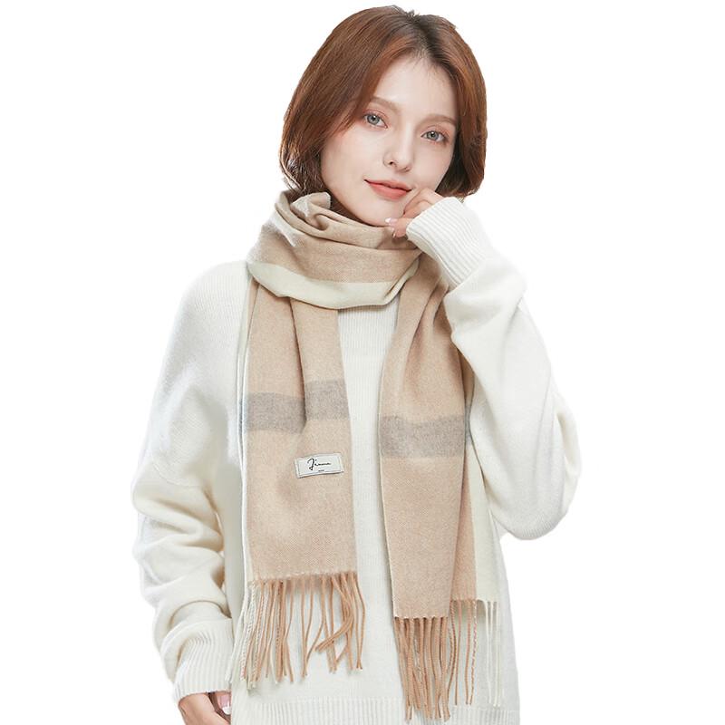 JIUMU Women's Pure Wool Winter Scarf & Shawl