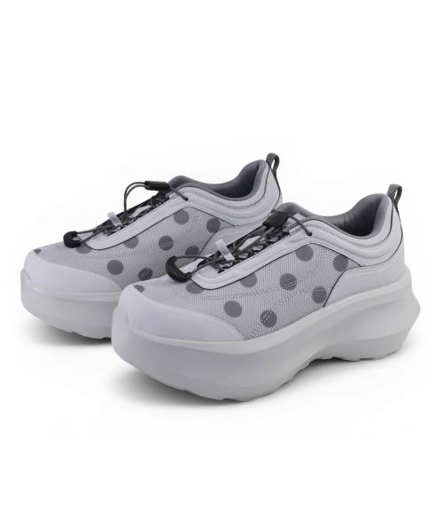 [YASE] Songyi Songyi Platform Dot Sneakers Light Gray XS1520-1CSA