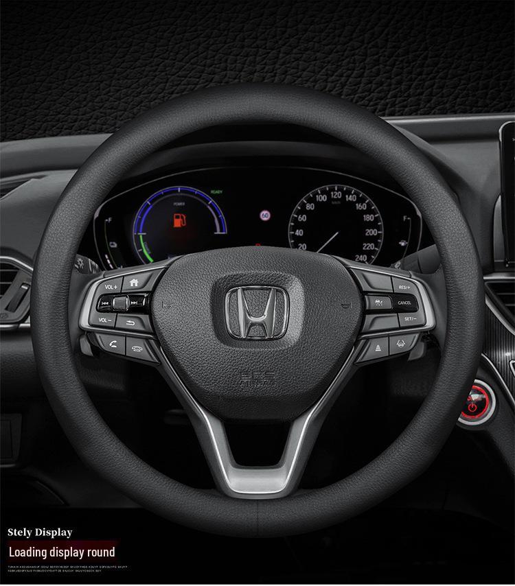 Genuine Leather Steering Wheel Cover for Honda Civic, Accord, XRV, Vezel, Fit, Avancier, CRV, Breeze, Lingpai