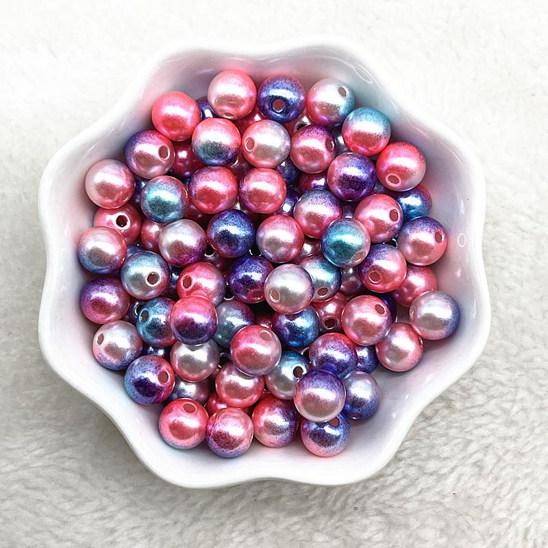 NEW 4/6/8/10mm Round Acrylic Pearl Beads Loose Spacer Beads for Jewelry Making DIY Necklace Bracelet Accessories